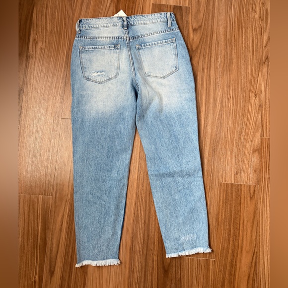 Pink Lily Light Wash Distressed Jeans - Picture 2 of 4